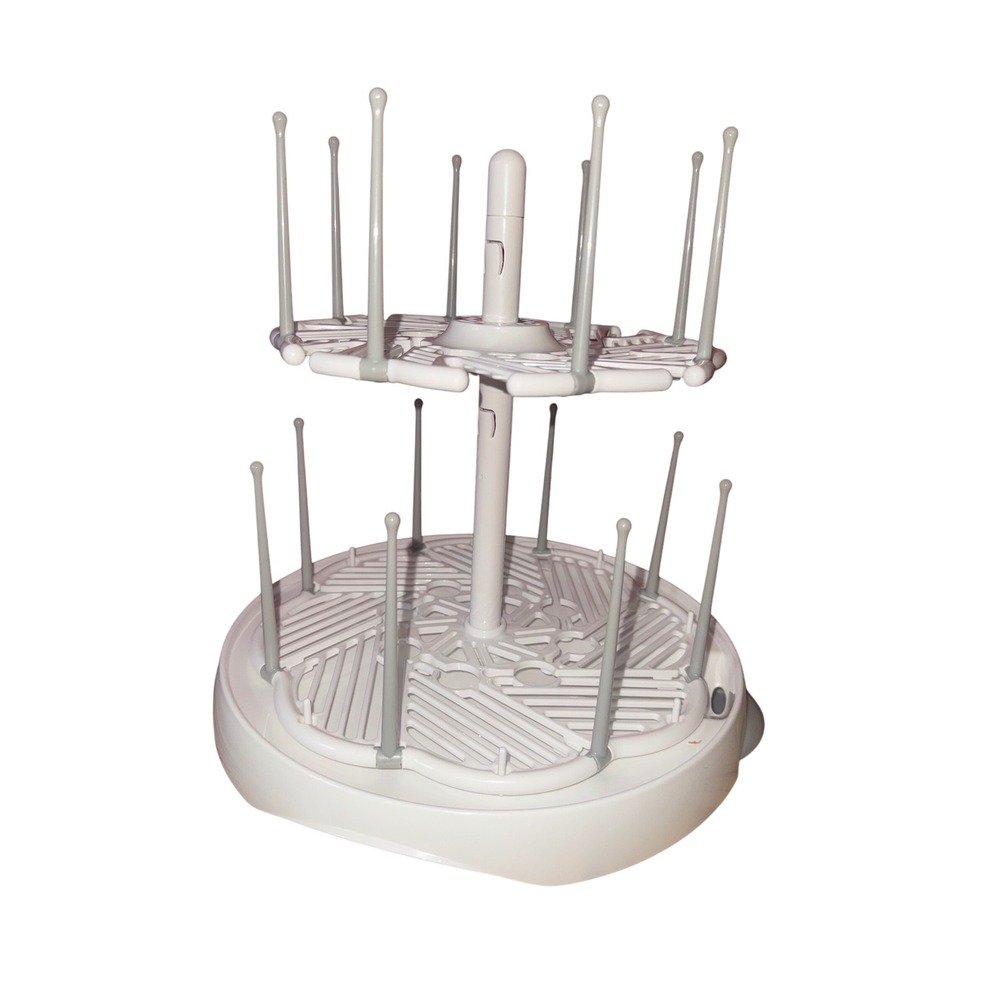 Munchkin Baby Bottle Drying Rack Space Saving Organizer Two-Tiered BPA Free